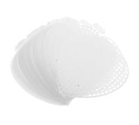 TIDTALEO 20 Pièces Grille Plastique Blanche Maille Précise de Cœur Oreille Attachée Maintien Forme et Placement Exact pour Broderie, Crochet et Tissage