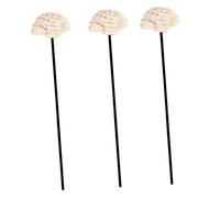 TIDTALEO 3 pièces Décorations Fleurs Séchées Naturelles pour Maison Accessoires Daromathérapie Parfum Dambiance Tiges Noires pour Diffuseur Parfum