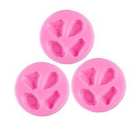 TIDTALEO 3 pièces Moule Silicone Diamant pour Pâtisserie DIY Haute Température Moule Gâteau Décoratif Gemmes Adapté Four et Réfrigérateur Ustensile Cuisine Créatif