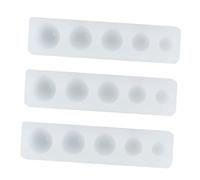 TIDTALEO 3 pièces Moule Silicone Semicircle pour Gâteau pour Décoration de Gâteaux Pâtisseries et DIY Matériau et Facile à Utiliser
