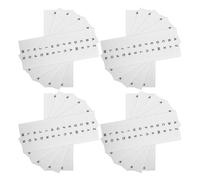 TIDTALEO 30 Feuilles D'Autocollants Pour Documents, Notes Adhésives, Dictionnaire, Livres De ossiers, Index, Intercalaires Blancs Permanents Pour Classeurs, Guides