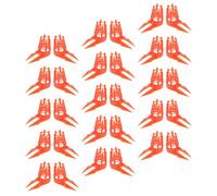 TIDTALEO 30 Pièces Cages à Reines en Plastique Orange pour Apiculture, Protection Facile des Cellules Royales, Outil Pratique pour Élevage de Reines Abeilles