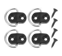 TIDTALEO 4 Crochets D'ancrage Ajustable le Coffre pour Coffre de Voiture en Fer et Pp, 4pcs pour Sécuriser Bagages et Organiser Espace de Rangement