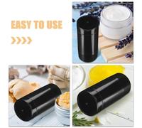 TIDTALEO 4 pièces Set de Tubes Rechargeables Noirs pour à Lèvres Déodorant et Soins Personnels Format Voyage Remplissage Bas Contenant Vide Pratique et Élégant