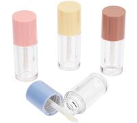 TIDTALEO 4 Pots de Gloss à Lèvres Vides 2ml Transparent 4 Pièces Contenants Cosmétiques Rechargeables Pratiques pour Voyages et DIY Couleur Aléatoire