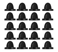 TIDTALEO 50 Pcs Fermoirs en Caoutchouc Noir pour Broches et Badges, Faciles à Utiliser sans Outils, Adaptés aux Loisirs Créatifs et Fabrication de Bijoux