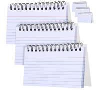 TIDTALEO 6 Pièces Petit Cahier à Spirale, Pages Lignées, Couverture Givrée | Papier sans Bavure, Ouverture Facile et Support Rigide, pour Notes Rapides au Bureau Cours