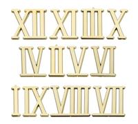 TIDTALEO Aiguilles et Chiffres de l'horloge Électroplaqués 3cm, Or | Kit Horloge à Monter Soi-même, Composants à Chiffres Romains, ABS Adhésif, pour Mur et Bricolage