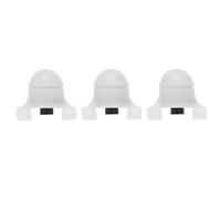 TIDTALEO Alarme de Canne à Pêche LED Nuit, Lumière Flash Blanche, Plastique Léger, Se Clipse Pointe, Pêche Nocturne, Pack de 3 Pièces