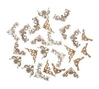 TIDTALEO Autocollants Décoratifs d'Angle Style Baroque en Papier 4X4 CM Stickers Vintage pour Albums et Carnets Créatifs