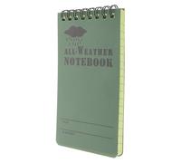 TIDTALEO Bloc-notes pour Prise de Notes Quotidienne et Idées à Spirale Imperméable Vert, Papier Solide et Léger Cahier Pratique pour Bureau et Extérieur
