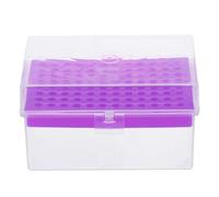 TIDTALEO Boîte de Rangement en Plastique Facile à Nettoyer pour Pointes de Pipette 96 Puits avec Couvercle, Compartiments Multiples pour Laboratoire et Expériences