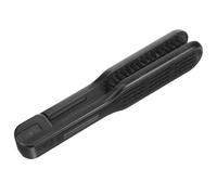 TIDTALEO Brosse à Pince pour Lisseur à Cheveux Noir en Plastique Poils Unique, Lissage Complet et Coiffage pour Cheveux Moyens à Longs, Usage Quotidien et Voyage