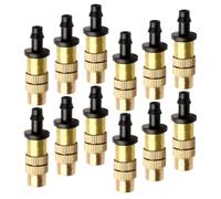 TIDTALEO Buses de Brumisation en Cuivre Réglables 4/7mm Lot de 16 Couverture Complète et Économie D'eau pour Pulvérisateur de Jardin pour Refroidissement de Toiture