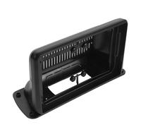 TIDTALEO Cadre de Finition Radio Noir en Plastique pour Camion, Support Sécurisé et Installation Facile, Compatible Grand Écran Autoradio Double Din