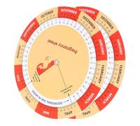 TIDTALEO Calendrier de Grossesse Outil Essentiel et 2pcs en Papier Coloré Guide de Grossesse, Roue Détaillée Développement Fœtal pour Futures Mamans