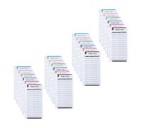 TIDTALEO Cartes de Budget en Papier 24 Pièces à Six Trous Feuilles de Suivi des Dépenses Gestion Portable Design Créatif pour Voyages D'affaires