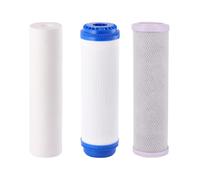 TIDTALEO Cartouche Filtre Eau Compressée Haute Performance Pp Coton Charbon Granulaire Charbon Comprimé pour Système de Purification Maison