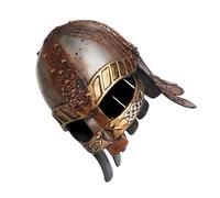 TIDTALEO Casque Viking Médiéval Accessoire Costume Viking Léger pour Carnaval, Photo Prop et Nouvel An avec Détails Sanglants pour Hommes et Femmes
