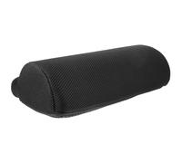 TIDTALEO Coussin Repose-Pieds Ergonomique en Tissu Maille Noir, Demi-cylindrique pour Bureau et Train, Soutien des Jambes Haute Résilience, Prévient L'affaissement des Jambes