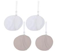 TIDTALEO Coussinets Protection Santé Aisselles Anti-transpiration Réutilisables en Polyester avec Bande Épaule Transparentes, 2 Paires et Absorption Rapide pour Femmes