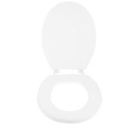 TIDTALEO Couvercle de Siège de Toilette Blanc en Mousse Épaisse, Joint Étanche, Accessoire Salle de Bain Indispensable, Résistant et Confortable pour Wc Standard Uo