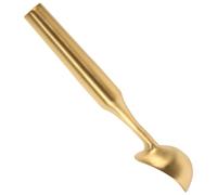 TIDTALEO Cuillère à Glace Dorée En Acier Inoxydable 304, Manche Long Antiadhésive, Cuillère à Melon Et Fruits, Équipement Polyvalent Pour Dessert Et Salade, Accessoire Été Indispensable