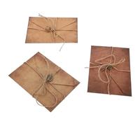 TIDTALEO de Papier à Lettre Rétro Assorties sans Bavure D'encre Ensemble de 3 Sets en Papier Kraft pour Cartes et Anniversaires