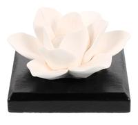 TIDTALEO Diffuseur de Parfum D'ambiance Portable en Céramique et Bois, Décoration Simple et Élégante pour Voiture pour Salle de Bain et Table de Chevet
