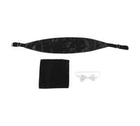 TIDTALEO Ensemble de Ceinture de Cérémonie pour Homme en Polyester Noir | Pochette Assortie, Style Élégant et Noble, pour Réunions D’affaires et Banquets