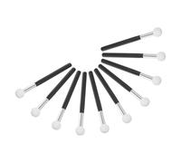 TIDTALEO Éponges Applicatrices de Maquillage Usage Humide et Sec Lot de 10 en Bois et Mousse, Pinceaux Correcteurs pour Yeux et Visage pour Routines de Maquillage Quotidiennes