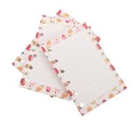 TIDTALEO Feuilles Mobiles Colorées 3 Pcs en Papier A7 avec 6 Trous, Design Créatif pour Cahier à Feuilles Mobiles, pour L'école Maison