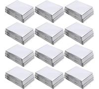 TIDTALEO Film Réfléchissant Argenté Couverture Thermique Portable et Pliable en Polyester 12 Feuilles pour Serrage pour Plantes en Situation d'urgence ou Serrage