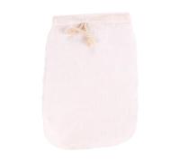 TIDTALEO Filtre à Lait Végétal en Lin Beige Cordon de Serrage, Paquet Filtrant Réutilisable pour Jus, Café, Soja et Fromage, Facile à Ouvrir et Fermer, Maille Fine