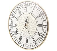 TIDTALEO Horloge Murale Décorative Big Ben Ronde en Plastique PU, Décoration Murale Suspendue Précise pour Chambre et Maison, Style Unique Atmosphère Artistique