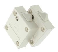 TIDTALEO Interrupteur de Porte Blanc 2 Pièces pour Éclairage D'armoire, Contrôle Automatique des Lampes de Placard Vis, Compatible Meubles et Garde-robe