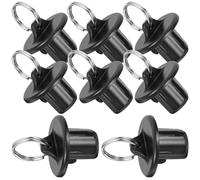 TIDTALEO Kit de 8 Bouchons en Plastique Noir pour Tendeur de Corde Élastique, Protection des Stores Enrouleurs Installation Simple et Design Élégant