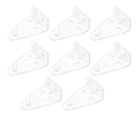 TIDTALEO Kit de 8 Crochets de Fixation pour Store Vénitien en Plastique, Accessoires Pratiques pour Contrôle de Sécurité et Inclinaison Facile, pour Fenêtres