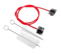 TIDTALEO Kit de Nettoyage pour Trompettes et Saxophones Brosse Flexible en Plastique Rouge et Manche en Acier Inoxydable, Design Portable pour Musiciens Professionnels