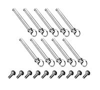 TIDTALEO Kit de Réparation et Moulage Stable pour Ventilateur Pliant Rivets et Écrous en Acier Inoxydable Argenté , Haute Performance 10 Sets pour Fixation Fiable