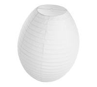 TIDTALEO Lanterne Papier Blanc Pliable Abat-jour Ovale Papier de Riz pour Suspension Décoration Intérieure Fête Anniversaire