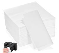 TIDTALEO Lingettes Non Pelucheuses 300pcs 15cm en Tissu Non Tissé Blanc, Usage Sec et Humide pour Lentilles et Équipements en Laboratoire ou Automobile