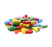 TIDTALEO Lot de 100 Boutons en Bois Colorés Forme Pieds 5mm D'épaisseur pour Couture DIY Légers et Faciles à Transporter pour Loisirs Créatifs