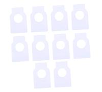 TIDTALEO Lot de 100 Étiquettes Vierges Double Face en PVC Étanches, Réutilisables, pour Bouteilles De Vin, Organisation Cave à Vin, à Suspendre Facile