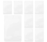 TIDTALEO Lot de 100 Pochettes en Pvc pour Cartes D'organisation, Protège-cartes Réutilisables pour Bureau et Tableau Blanc