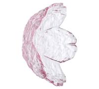 TIDTALEO Lot de 2 Petits Plats en Verre Martelé à Motif Fleur de Cerisier, Design Moderne et Polyvalent pour Assaisonnement en Restauration ou Usage Domestique