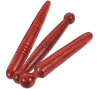 TIDTALEO Lot de 3 Bâtons de Massage en Bois, Outil Portable D’acupression pour Pieds et Corps, Masseur Compact pour Relaxation et Bien-être, Accessoire Réflexologie Adapté Style Aléatoire