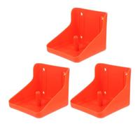 TIDTALEO Lot de 3 Porte-blocs de Sel pour Bovins et Ovins en Plastique Rouge, Facile à Assembler et Détacher, Vie Quotidienne en Intérieur