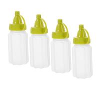 TIDTALEO Lot De 4 Flacons À Sauce Faciles À Presser Pour Condiments Ketchup Vinaigrettes