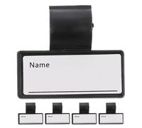 TIDTALEO Lot de 5 Étiquettes D'identification pour Stéthoscope Clip Design en Abs Noir, Facile à Tenir, pour Chirurgiens et Médecins